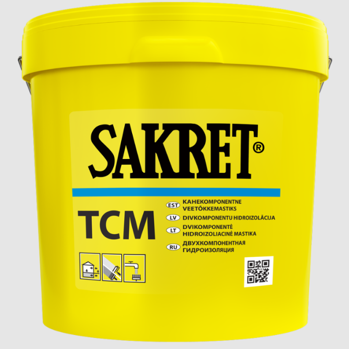 TCM - SAKRET divkomponentu hidroizolācija 17.5kg (A+B)